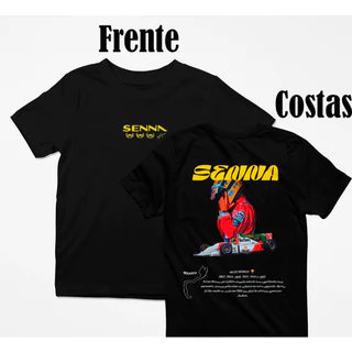 Camiseta Basica Camisa Ayrton Senna Formula 1 Rei de Monaco