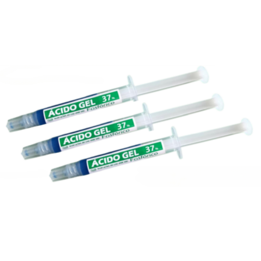 Condicionar Ácido Fosfórico 37% Em Gel Para Uso Odontológico - Kit Embalagem 3 Unidades