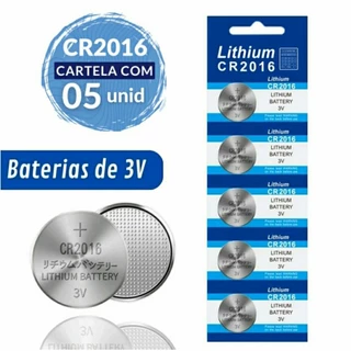 Pilha Bateria Lithium CR2016 3V Litio Calculadora
