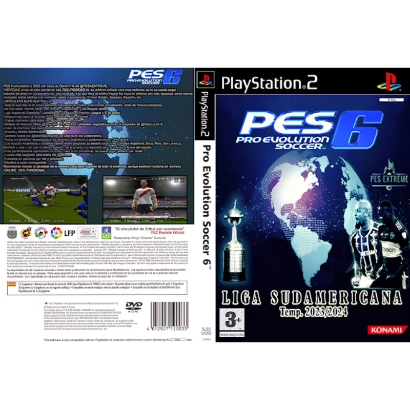 PES 6 Sur PS2 - Jeu De Foot Légendaire, Bon état, Année 2006