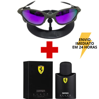 Kit Óculos de Sol Juju + Perfume Masculino F. Black Juliet
