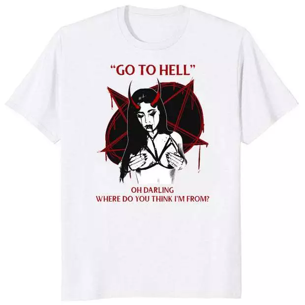 Camiseta Gótica Go To Hell