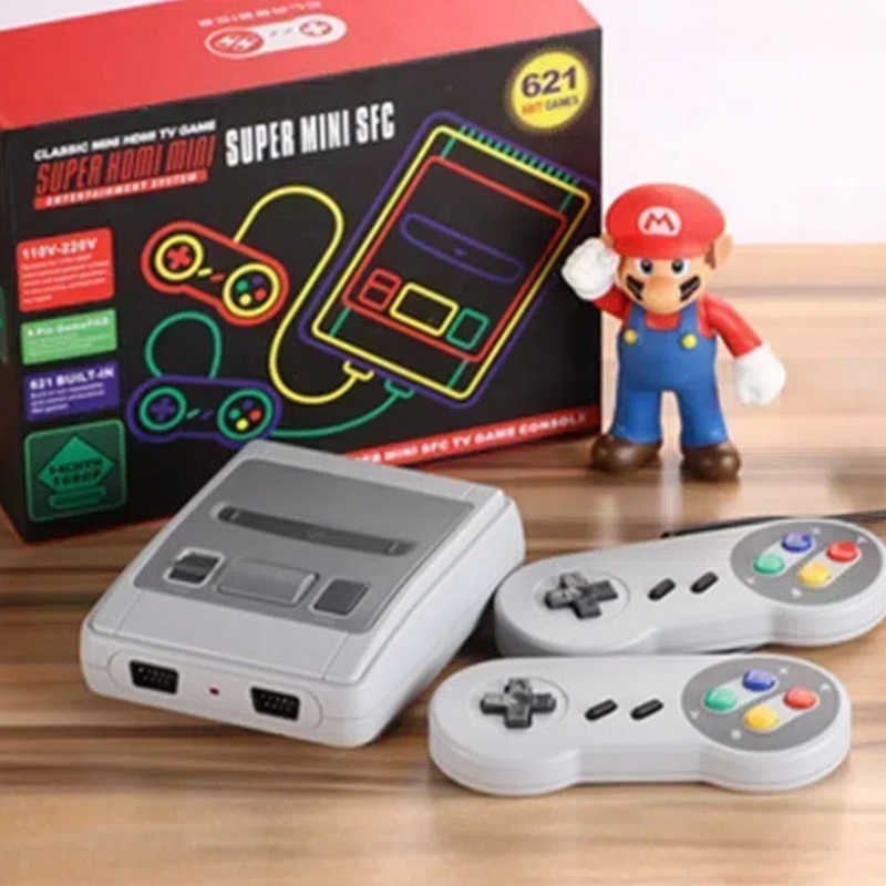 Video Game De TV Classic Mini SNES Com 2 Controles 8 Bits 620 Jogos Original