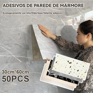 Papel de parede de mármore adesivo à prova d