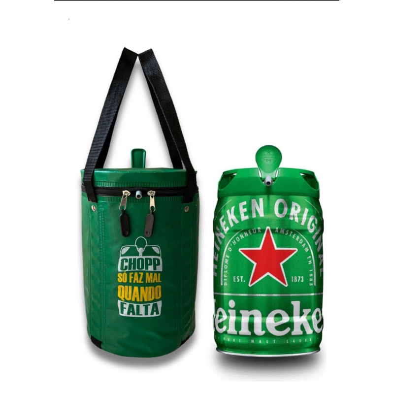 Bolsa Cooler Térmica para Barril de Cerveja Chopp Heineken 05 Litros ...