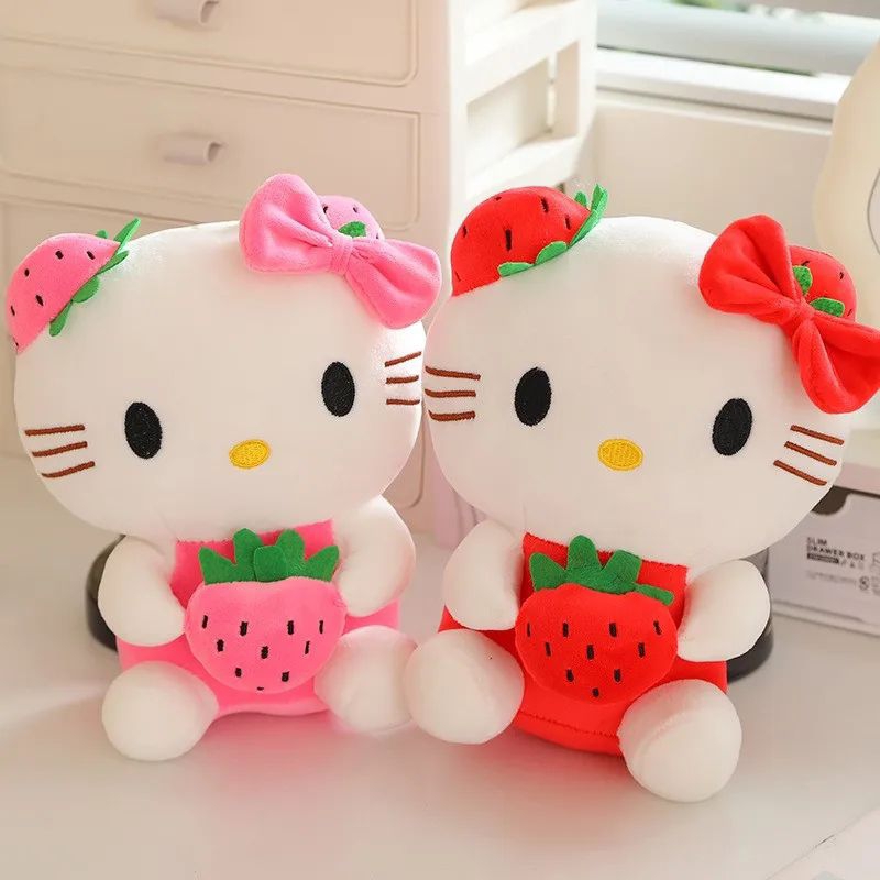 Pelucia Hello Kitty Morango antialergico gatinha hello kity | Shopee Brasil