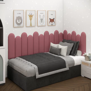 KIT 15 PLACAS PARA CABECEIRA ESTOFADA NUVEM DE CAMA DE SOLTEIRO EM L MODULAR