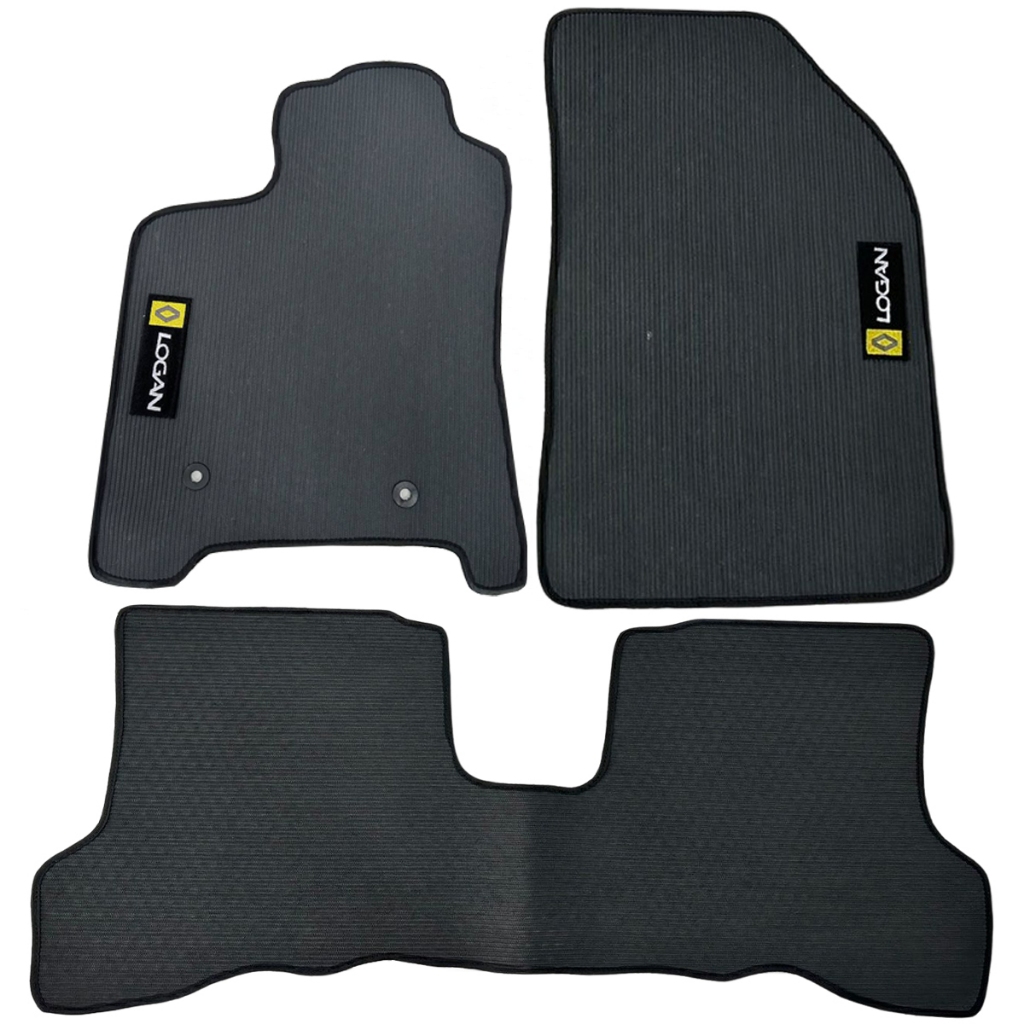 Jogo Tapete PVC Logan Traseiro Inteiriço 2009 até 2013 (03 pçs)