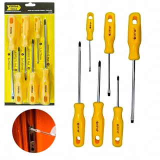 Kit Jogo de chave 6 Peças Fenda e Phillips Fertak