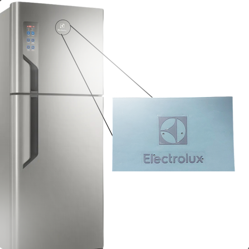 logotipo emblema adesivo Geladeira electrolux IF55 DF56 | Shopee Brasil
