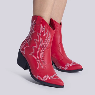 Bota Feminina Texana Western Rodeio Coturno Jaqueline Costa