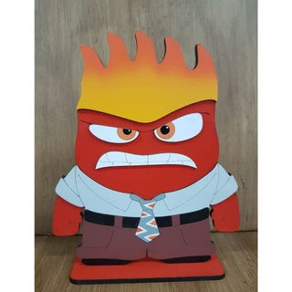 Display de Mesa Raiva Divertidamente Varias Emoções Personagem Raiva