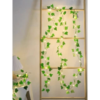 KIT 6 Metros planta decorativa trepadeira artificial flores artificiais Folha de Ivy Artificial 2 M