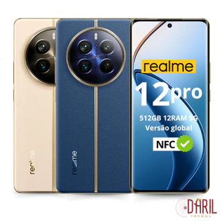 Smartphone Realme 12 Pro NFC 5G Global Memória Expansível 256GB 8GB RAM ou 512GB 12GB RAM