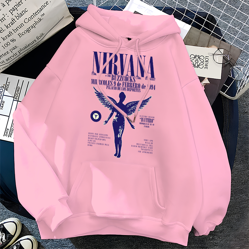 Moletom Canguru Blusa De Frio Nirvana In Utero Angel Album Rock N