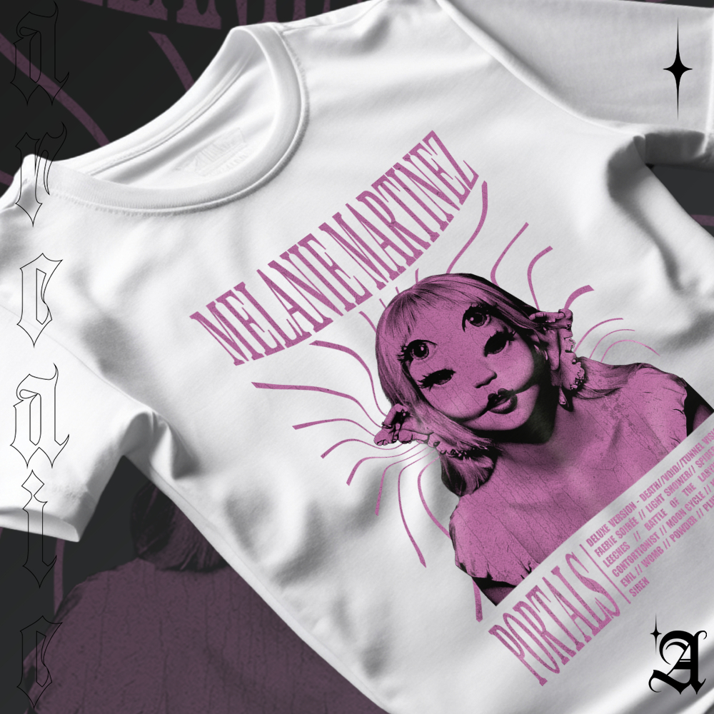 Camiseta Basica Algodao Melanie Martinez Portals album Track