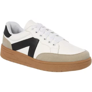 Tênis Feminino Casual Retrocore Com Recortes Retrô Neutro Confortável Lançamento Original Moda