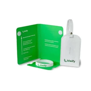 Pulseira Kiwify Branca Silicone Baixo Relevo