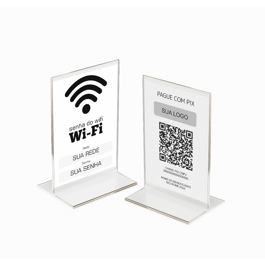 Display Pix Qr code - Display wi-fi - Display balcão | Shopee Brasil