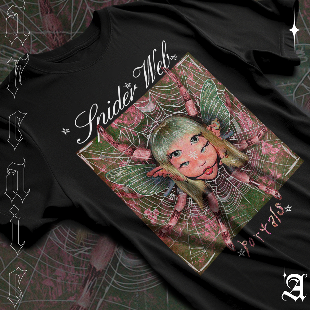 Camiseta Basica Algodao Melanie Martinez Spider Wall Portals album