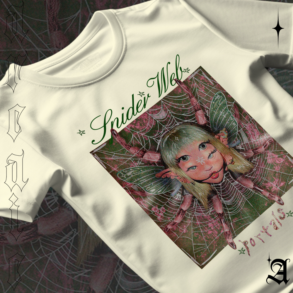 Camiseta Basica Algodao Melanie Martinez Spider Wall Portals album