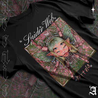 Camiseta Basica Algodao Melanie Martinez Spider Wall Portals album Track Graphic Unissex
