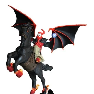 Vingador em seu cavalo pesadelo, colecionáveis, caverna do dragão, MINIATURA