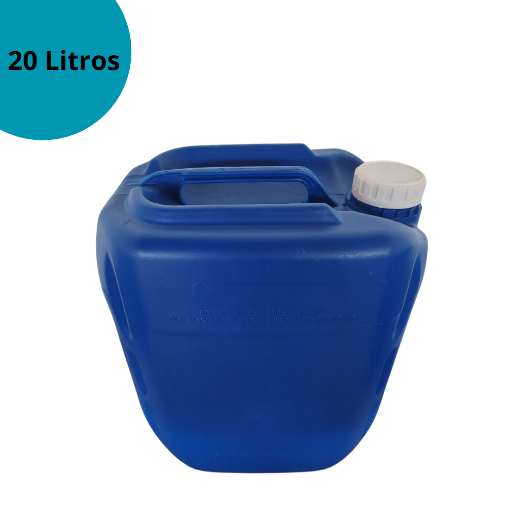 Galão 20 litros higienizado reuso alimenticío combustível água óleo querosene liquídos em geral.