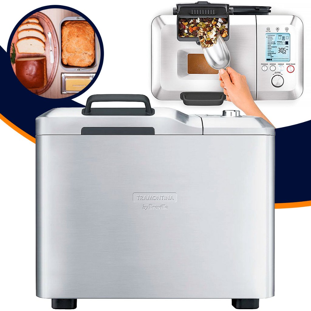 Panificadora Pan Express By Breville Aço Inox 127V Tramontina Prateado ...