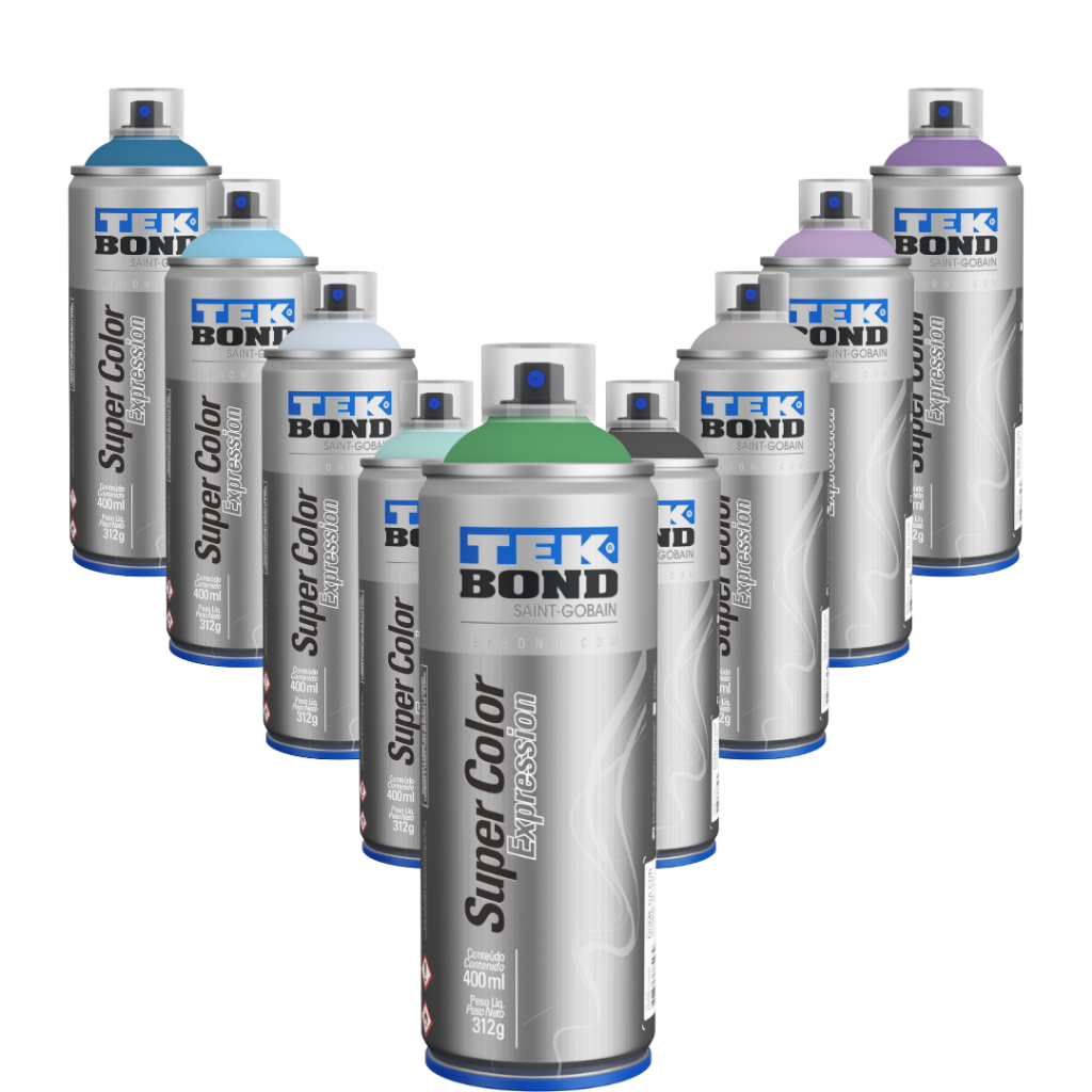 Tintas Spray Expression Tekbond 400ml - Cores Diversas