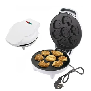 WP-DM16 Máquina De Bolinho Cake Mini Waffle Bichinhos Elétrica 110V