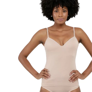 Camisete Feminina Sem Costura Com Bojo e Alças Finas Ajustaveis Trifil C03321