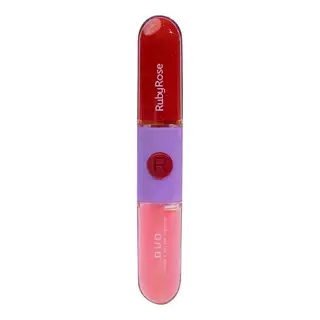 Batom Liquido + Gloss - Duo Rubyrose H569 - Tendencia