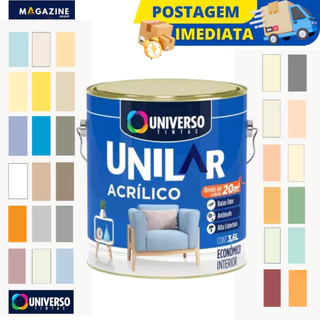 Tinta Acrílico Antimofo Unilar 3,6L - Escolha sua cor