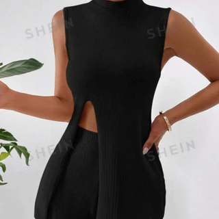 Conjunto Feminino Inverno Confortável Blusa Transpassada