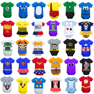 Body de Bebe Temático Personagens Infantil Fantasia Mesversario minions princesas bolofofo herois moana homem aranha hulk batman cinderela