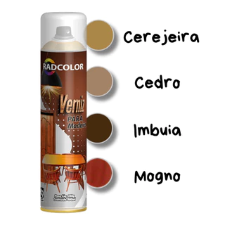 Verniz Spray para Madeira Radcolor - 400ml (várias cores)