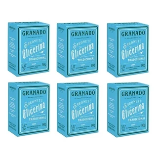Kit 6 Sabonetes Glicerina Granado Tradicional 90g - Envio Rápido