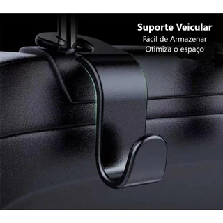 Suporte Veicular Automotivo Encosto De Banco Traseiro Celular Gancho Pendurar Bolsa/sacola do Carro XD04