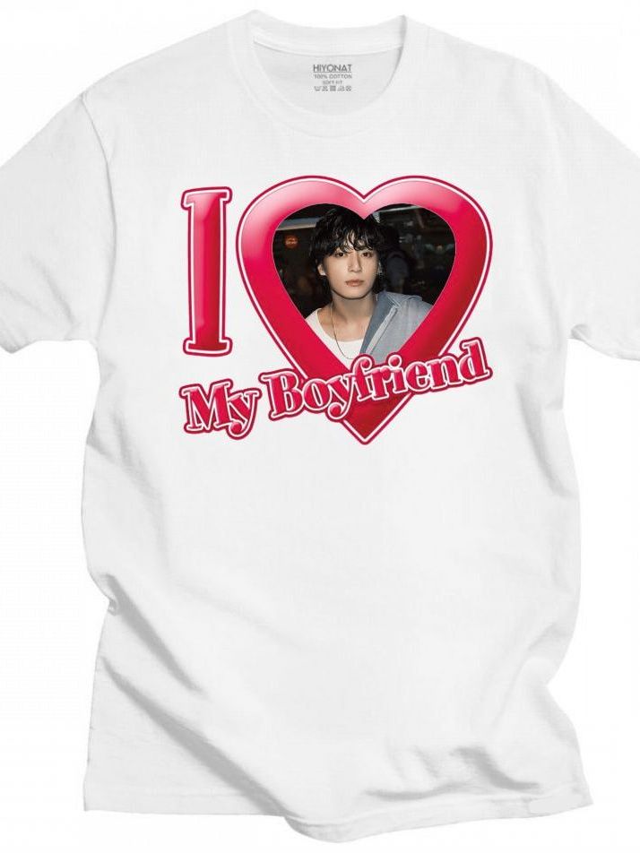 Camiseta Jeon Jung-kook Of BTS Blusa Unissex I Love My Boyfriend K