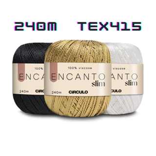 Linha Encanto Slim 240m Circulo 100% Viscose - 01 Novelo