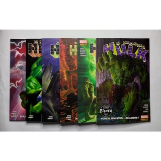 Lote O Imortal Hulk 1 2 3 4 5 6 Editora Panini 2020 Capa Cartonada Excelentes