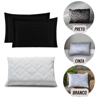 Kit 2 Travesseiros Premium Todas as cores Antialérgico Antibacteriano 50x 70x 16cm - Envio Imediato