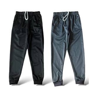 Kit 2 Calça Infantil Jogger Menino Forrada Juvenil Reforçada 2 Ao 16 Preto e Cinza