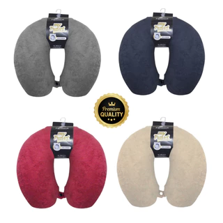 Travesseiro Almofada de Pescoço Viagem Ultra Confortável Toque Suave Malha de Plush 100% Poliéster My Travel Fibrasca