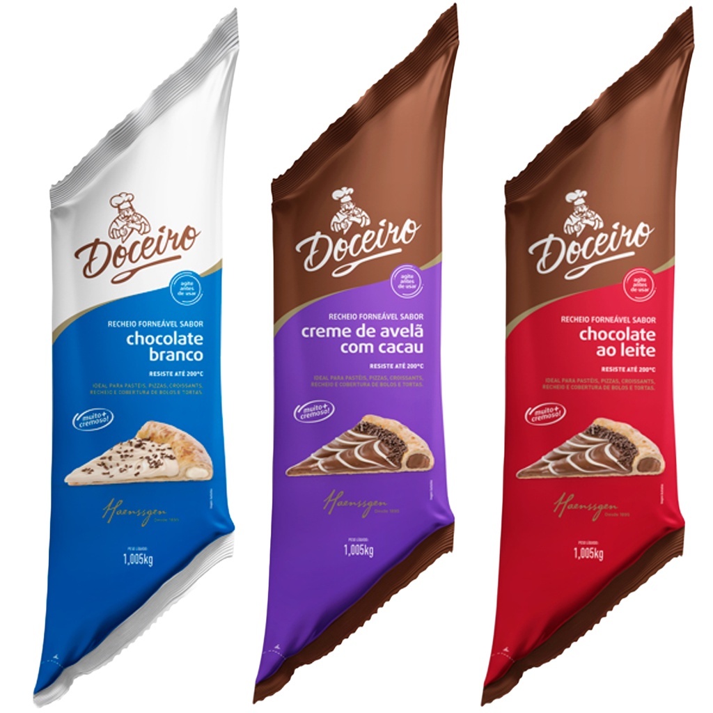 Kit Recheios Forneáveis Doceiro 1,005 KG Doceiro - Envio Rápido ...