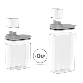 Dispenser Porta Sabão Hermético Lavanderia Flow OU com Medidor