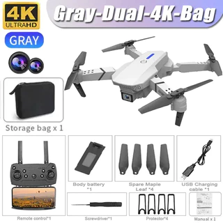 Drone E88 Pro 4k com câmera de alta definição WiFi FPV Quadcóptero RC dobrável