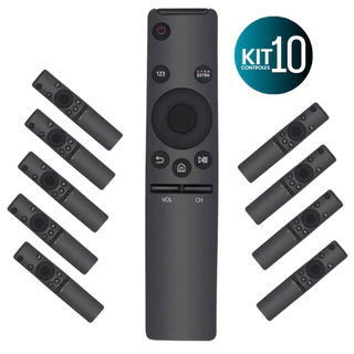 Kit 10 Controle Remoto Compatível Com Smart Tv Samsung 4k