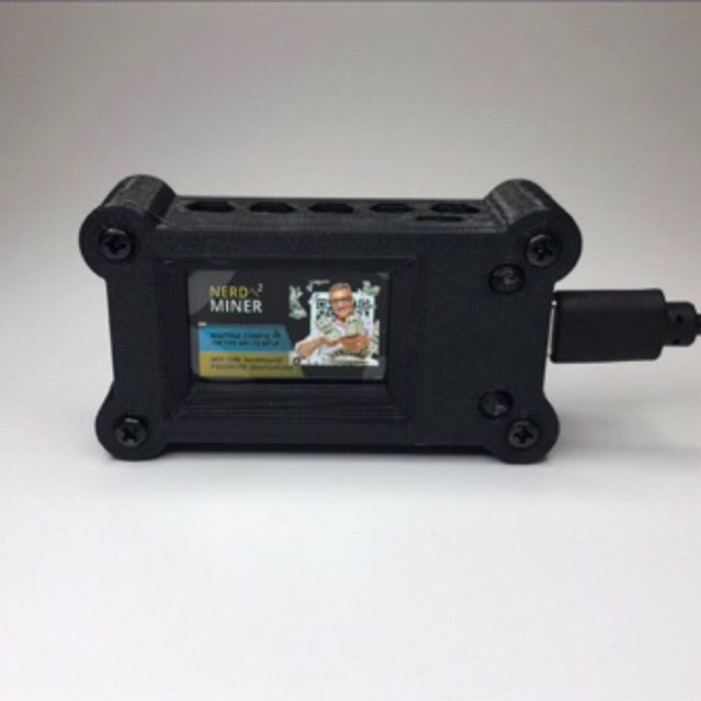 Nerdminer v2 Tela Oled clock/ solo de loteria Bitcoin